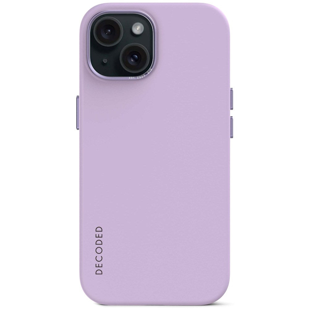 Decoded iPhone 15 AntiMicrobial Silicone Case - MagSafe Compatible - Lavender