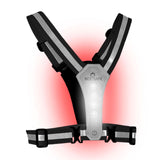 Bee-Safe Reflective Running Vest with Light & Phone Pocket - Silver