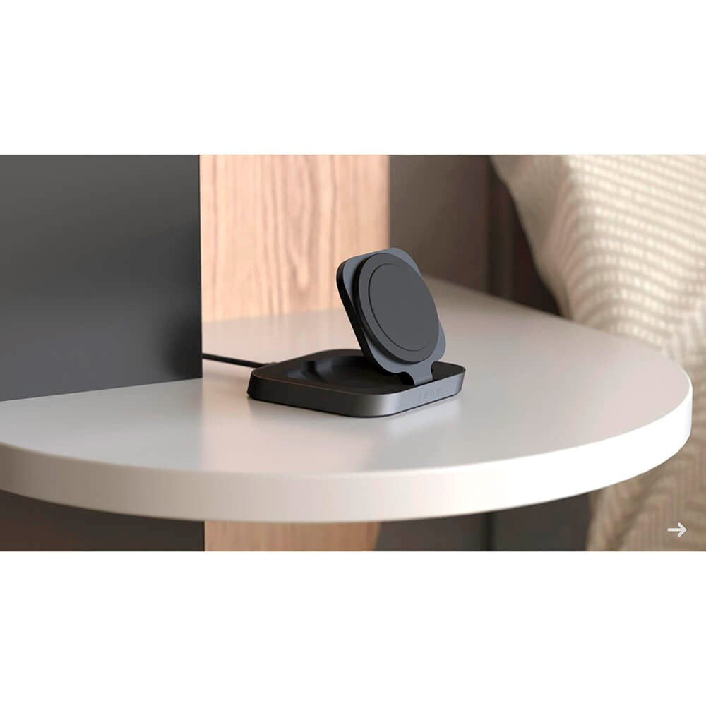 Zens 15W Magnetic Nightstand Qi Charger - MagSafe Compatible - Black