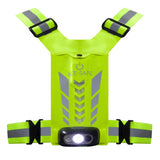 Bee-Safe Running Vest with LED & Phone Pocket - Yellow