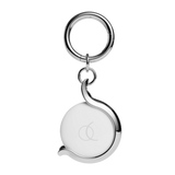 AirTag 1. & 2. Gen. Arc Pulse  Case with Keychain - Silver