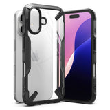 iPhone 16 Ringke Fusion X Cover - Transparent / Black