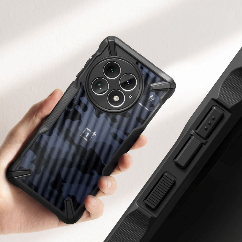 OnePlus 13 Ringke Fusion X Case - Black / Camouflage