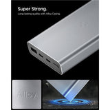 Spigen Essential 20,000mAh Powerbank with 2 x USB-C - 1 x USB-A - 30W - Grey