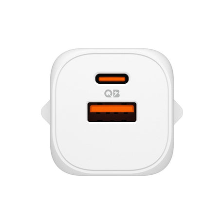 Spigen Essential 35W Wall Charger with 1 x USB-C & 1 x USB-A - White