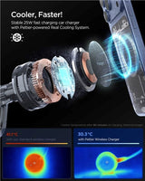 Spigen Essential Car Phone Holder with Wireless Charging - Air Vent - Black