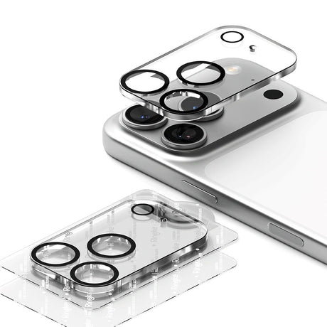 iPhone 17 Pro Max Ringke Protective Glass for Camera Lens - 2 pcs. - Transparent / Black
