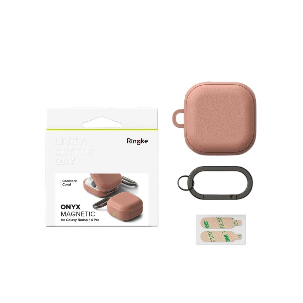 Samsung Galaxy Buds 4 / 4 Pro Ringke Onyx Magnetic Plastic Case - Pink