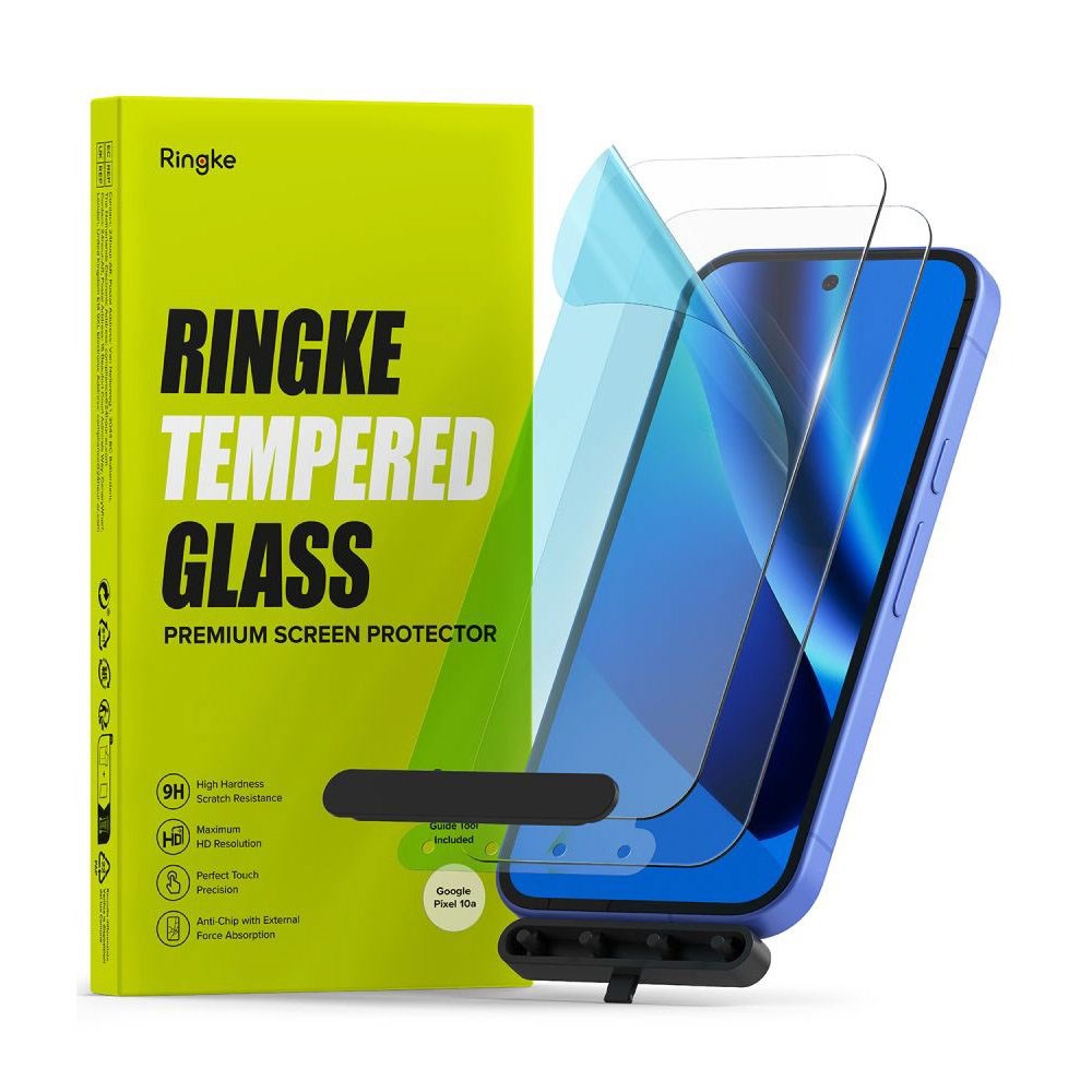 Google Pixel 10a Ringke Tempered Glass Screen Protector - 2 pcs - Transparent