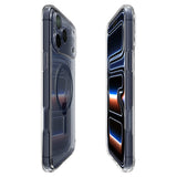 iPhone 17 Pro Spigen Ultra Hybrid Case - MagSafe Compatible - Transparent / Blue
