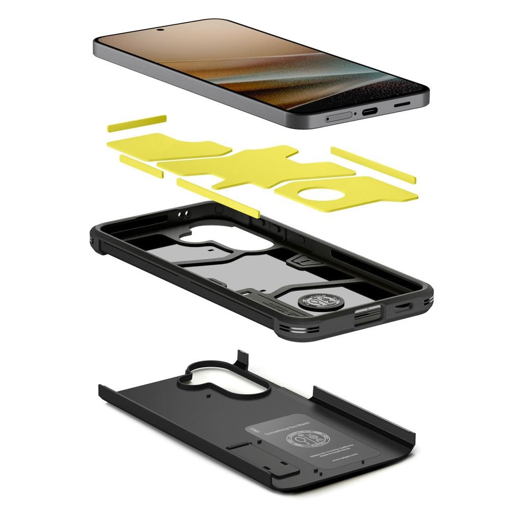 Samsung Galaxy A57 Spigen Tough Armor T Case with Kickstand  - Black