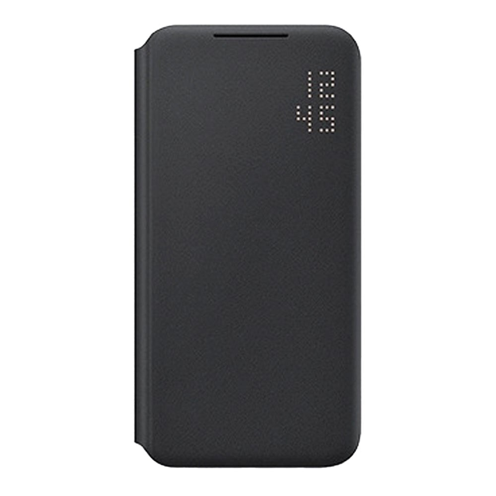 Original Samsung Galaxy S22+ (Plus) Smart LED View Wallet Case - Black (EF-NS906PBEGEE)