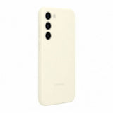 Original Samsung Galaxy S23+ (Plus) Silicone Case - Cream Hvit (EF-PS916TUEGWW)