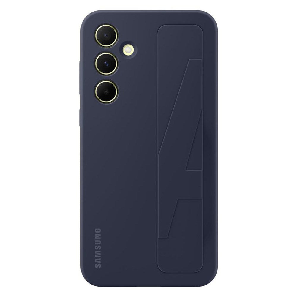 Original Samsung Galaxy A55 (5G) Standing Grip Case - Blue (EF-GA556TBEGWW)