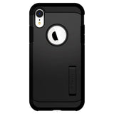 iPhone XR Spigen Tough Armor Hybrid Case with Kickstand - Black