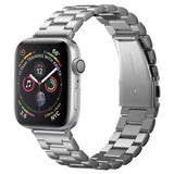 Apple Watch (42/44/SE/45/46/49mm) Spigen Modern Fit Band - Stainless Steel Strap incl. Pins - Silver