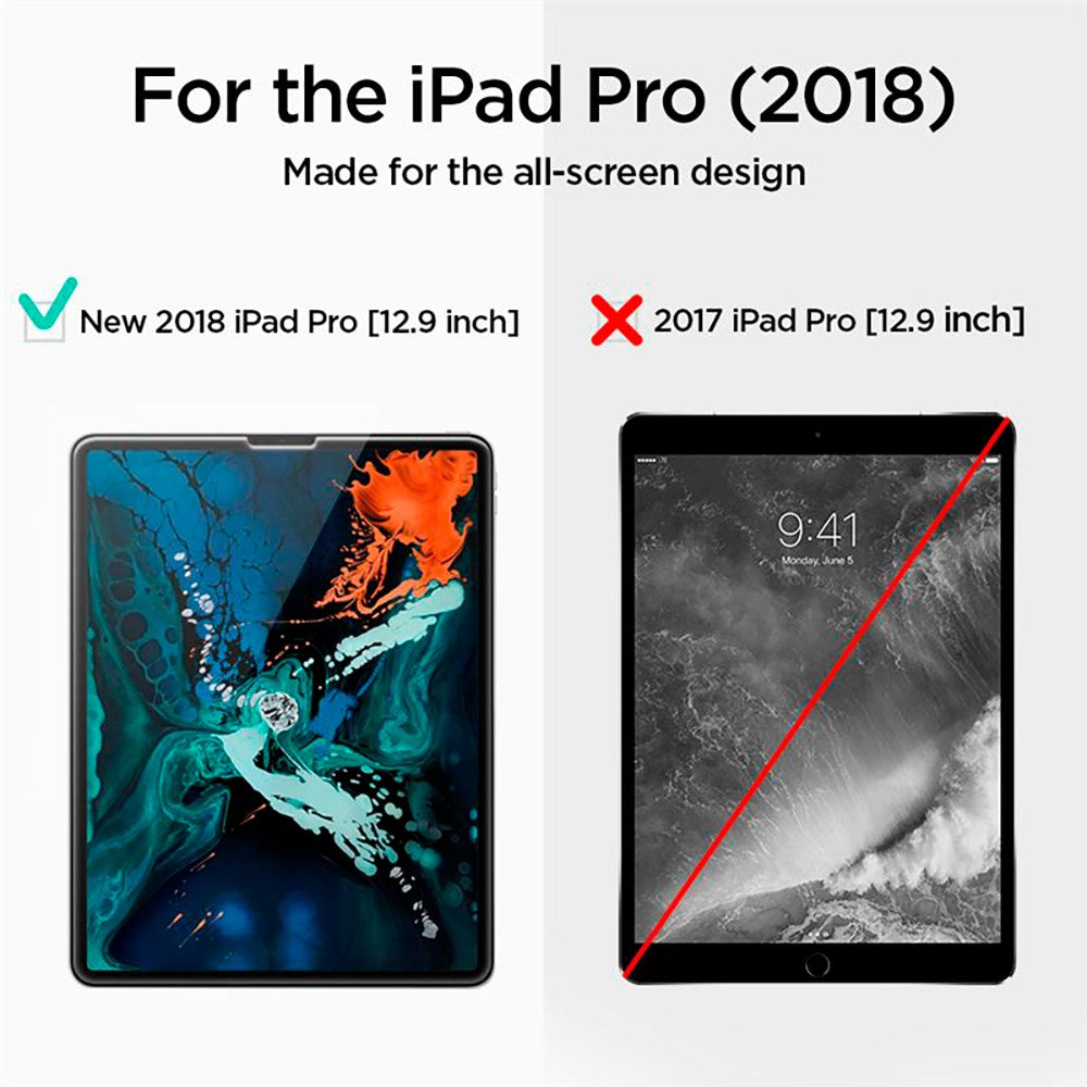 iPad Pro 12.9" (2022 / 2021 / 2020 / 2018) Spigen Glass.Tr Slim Screen Protector - Tempered Glass - Transparent