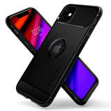 iPhone 11 Spigen Rugged Armor Case - Black