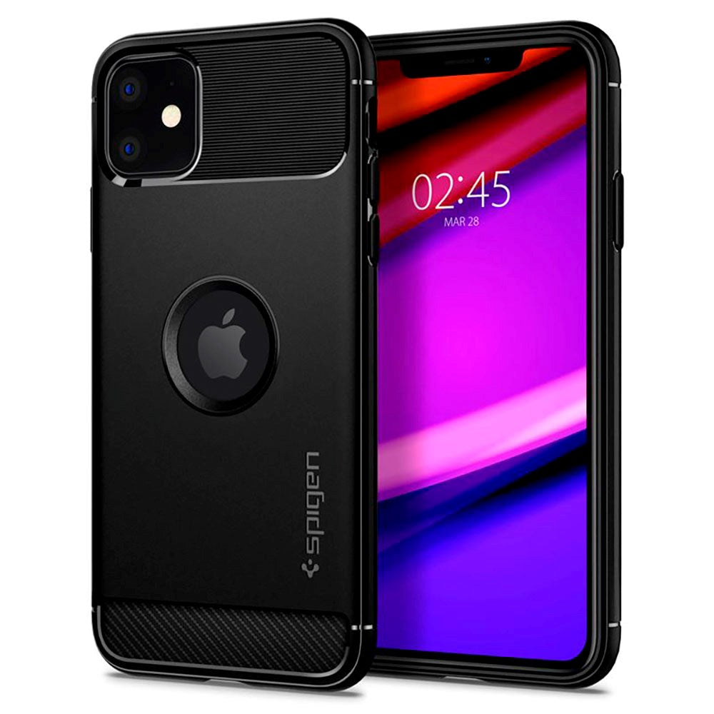 iPhone 11 Spigen Rugged Armor Case - Black