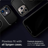 iPhone 12 / 12 Pro Spigen EZ Fit Glas.tR Screen Protection 2. Pcs - Case Friendly - Transparent