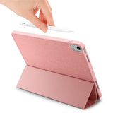 iPad Air 10.9-11" (2024-2020) Spigen Urban Fit Fabric Case w. Pen Holder - Rose Gold