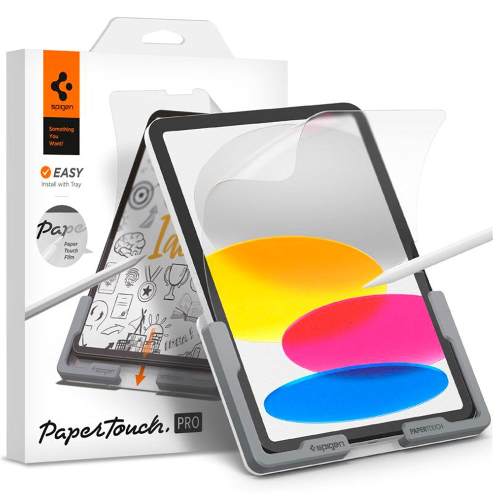 iPad Air (2022 / 2020) / Pro 11" (2022 / 2021 / 2020 / 2018) Spigen Paper Touch Pro Protective Film with installation set - Case Friendly - Transparent