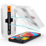 iPhone 13 Mini Spigen EZ Fit Glas.tR Screen Protection 2. Pcs - Case Friendly - Transparent