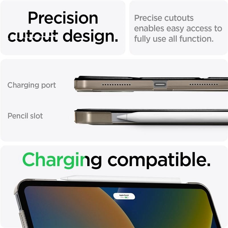 iPad 11" (2025) / iPad 10.9" (2024/2022) Case - Spigen Smart Fold Case - Black
