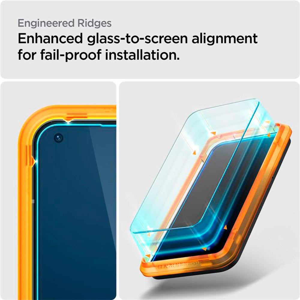 Nothing Phone (1) Spigen Alignmaster Glas.tR Screen Protection 2. Pcs - Case Friendly - Transparent