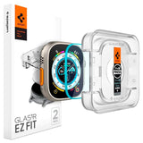 Spigen Apple Watch Ultra 1 / 2 (49mm) EZ Fit Glass Screen Protector - 2-Pack - Transparent