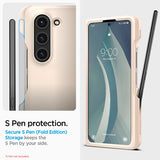 Samsung Galaxy Z Fold 5 Spigen Thin Fit Case - Cream white