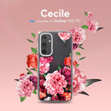 Samsung Galaxy S23 FE Cyrill Cecile Plastic Case w. Strap - Rose Floral