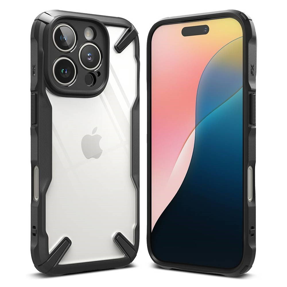 iPhone 16 Pro Max Ringke Fusion X Cover - Transparent / Black