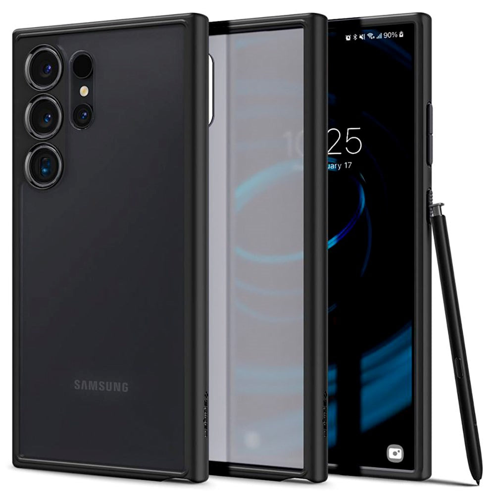 Samsung Galaxy S24 Ultra Spigen Ultra Hybrid Case - Matte Transparent / Black