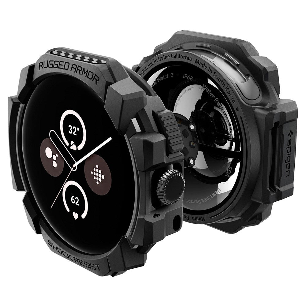 Google Pixel Watch 1 / 2 / 3 (41mm) SPIGEN Rugged Armor Case - TPU Case - Black