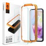 Samsung Galaxy A35 (5G) Spigen AlignMaster Glass tR Screen Protection - 2 pcs - Case Friendly - Transparent