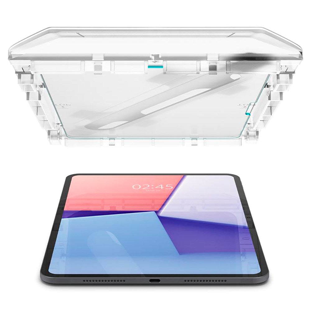 iPad Pro 11" (2024) Spigen EZ Fit Glas.tR Screen Protection - Case Friendly - Transparent