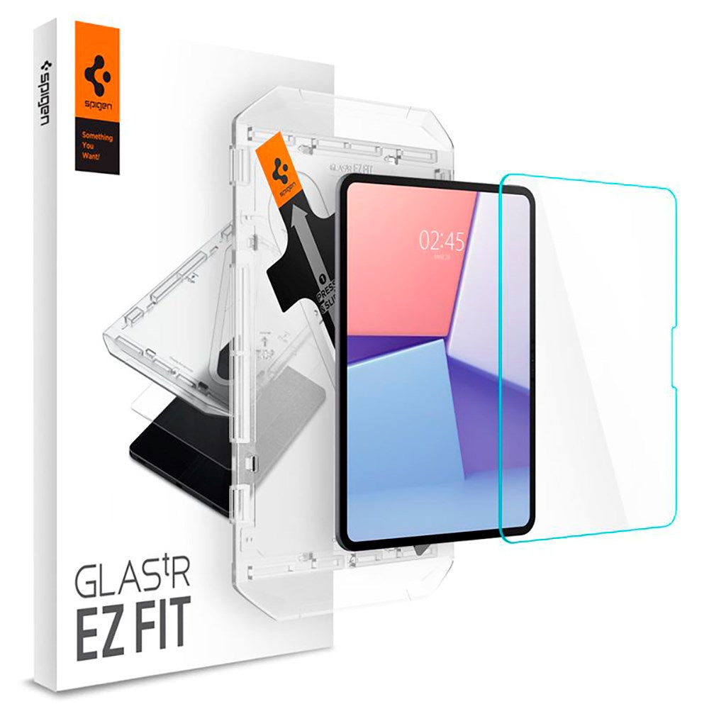 iPad Pro 11" (2024) Spigen EZ Fit Glas.tR Screen Protection - Case Friendly - Transparent