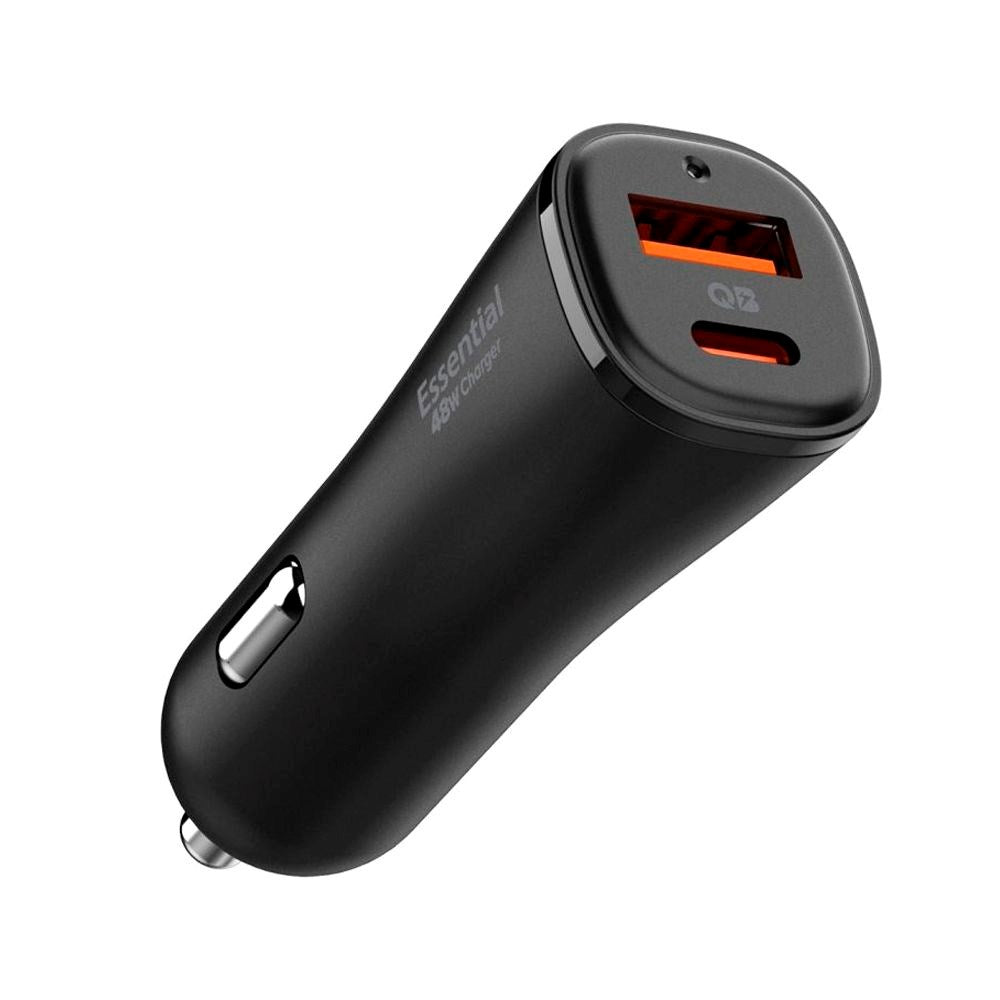 Spigen 48W Car Charger with 1x USB-C & 1x USB-A - Black