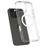 iPhone 16 Pro Spigen Ultra Hybrid T Case - MagSafe Compatible - Transparent / White