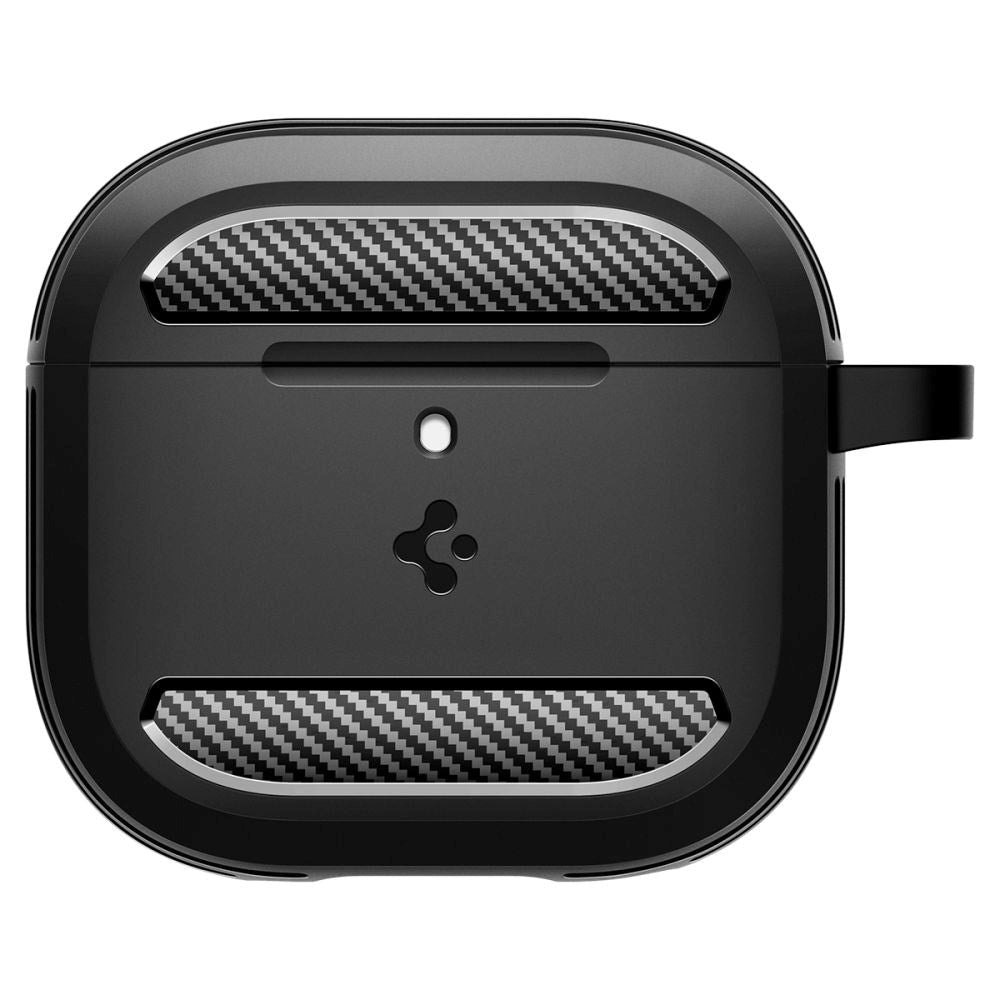 Spigen Rugged Armor Apple Airpods (4th. gen) Case with Carabiner - Black