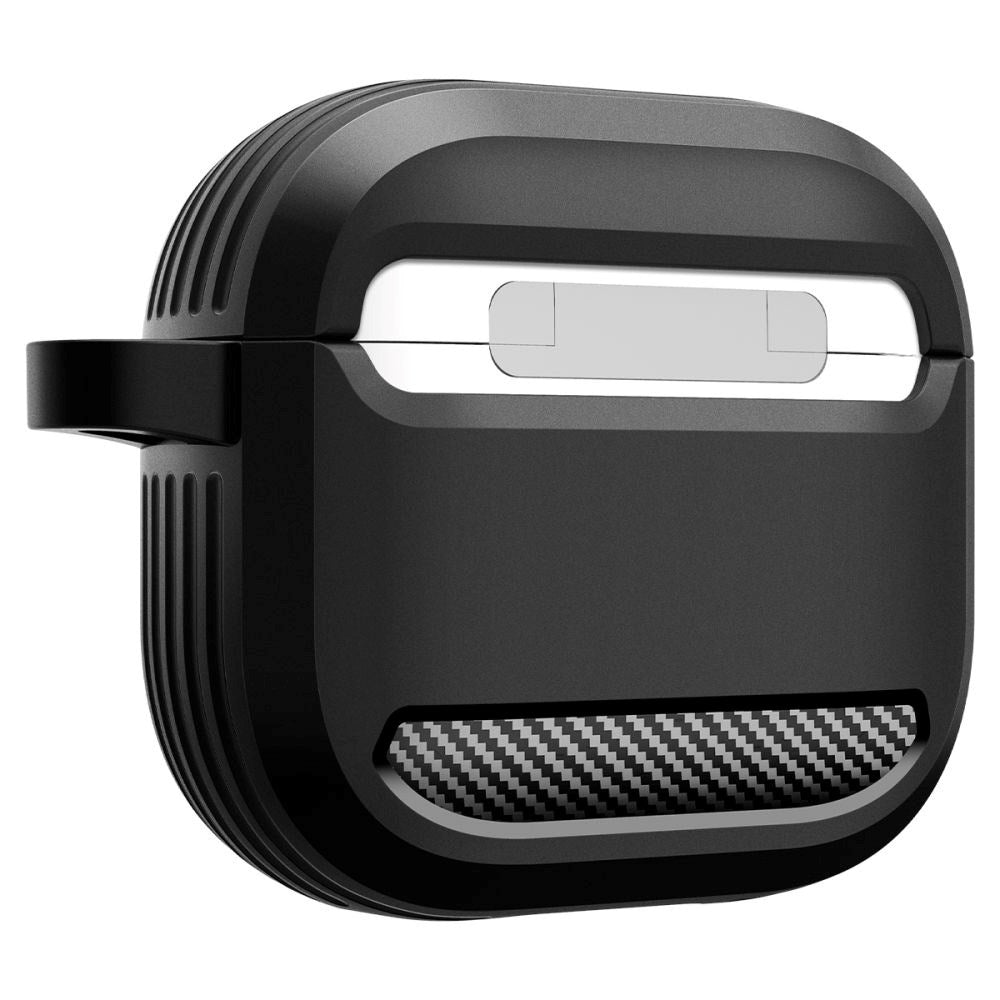 Spigen Rugged Armor Apple Airpods (4th. gen) Case with Carabiner - Black