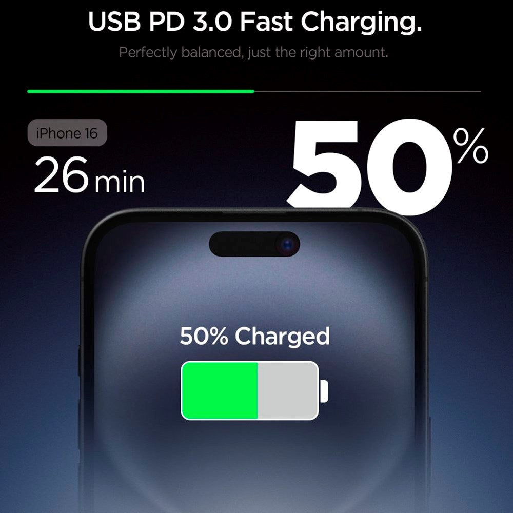 Spigen 20W Wall Charger with 1x USB-C - White