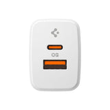 Spigen Essential 20W Wall Charger with 1 x USB-C & 1 x USB-A - White