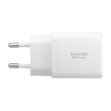 Spigen Essential 20W Wall Charger with 1 x USB-C & 1 x USB-A - White