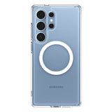 Samsung Galaxy S25 Ultra Spigen Ultra Hybrid Crystal Clear Case - MagSafe Compatible - Transparent / White