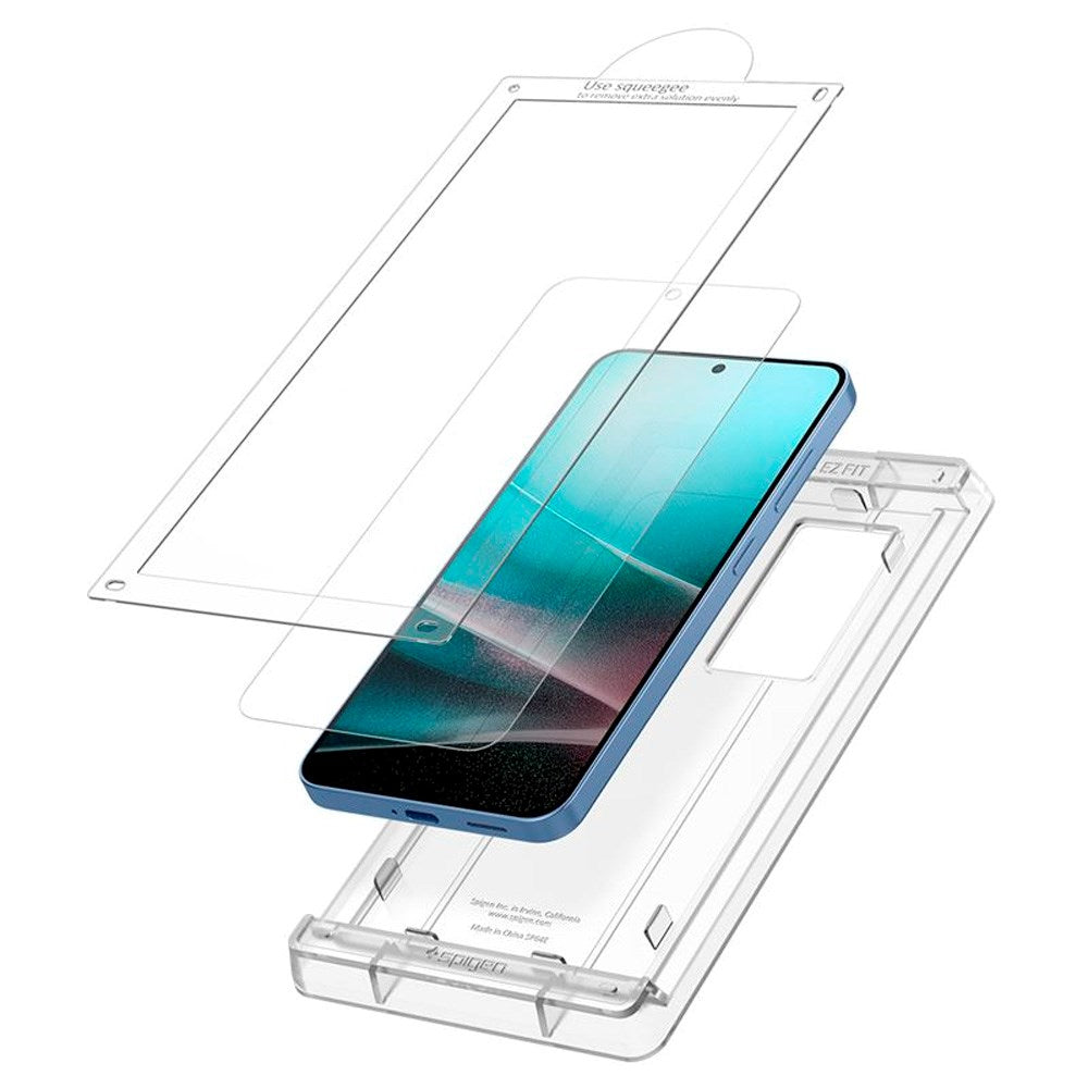 Samsung Galaxy S25 Spigen EliteShield EZ Fit Screen Protector Film - Transparent