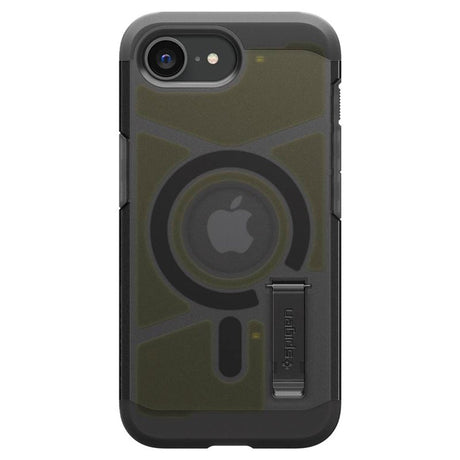 iPhone 16e Spigen Tough Armor Case with Kickstand - MagSafe Compatible - Frost Black