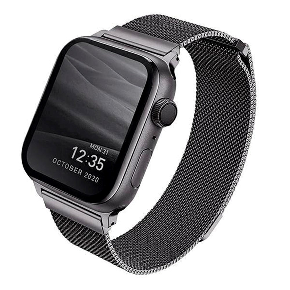 Apple Watch (38/40/SE/41MM) UNIQ Dante Steel Strap - Black / Silver