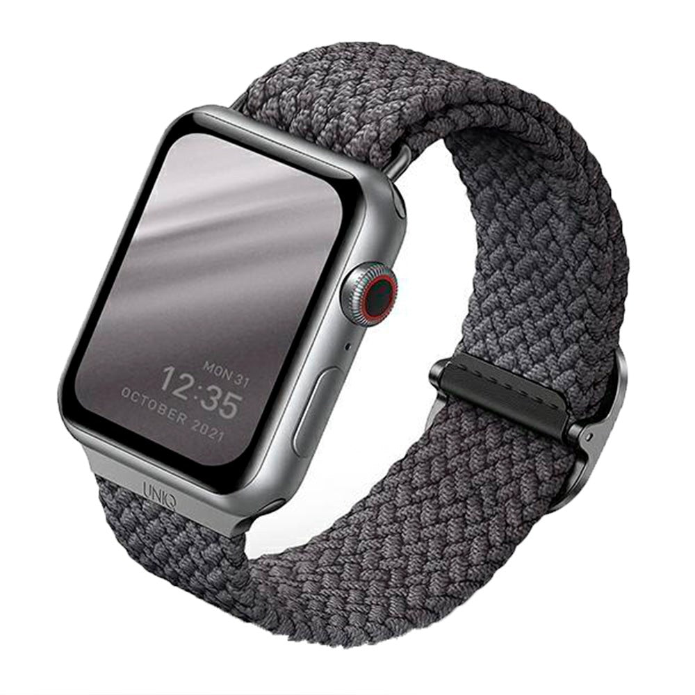 Apple Watch (38/40/SE/41/42mm) UNIQ Aspen Braided Fabric Strap - Grey